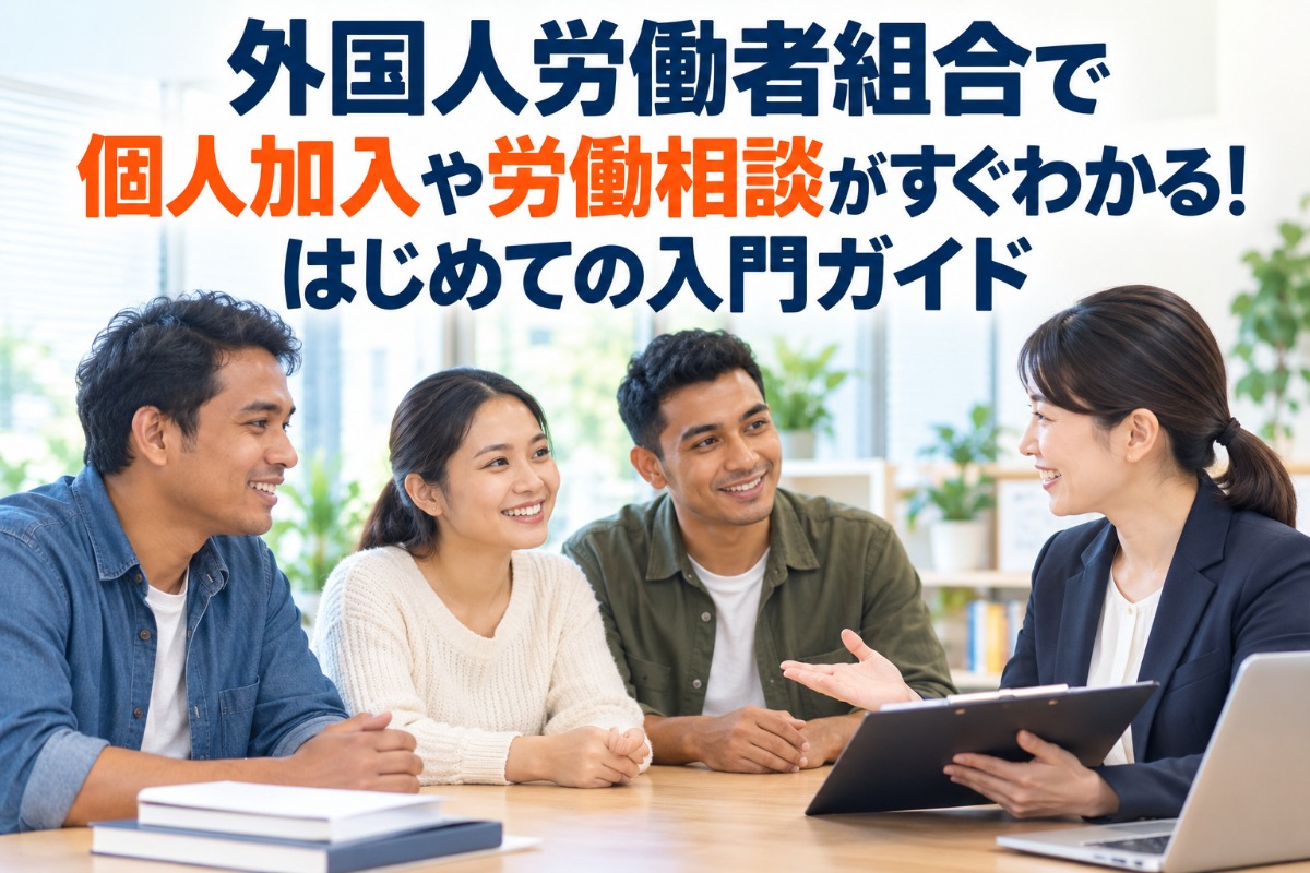 外国人労働者組合で個人加入や労働相談がすぐわかる！はじめての入門ガイド